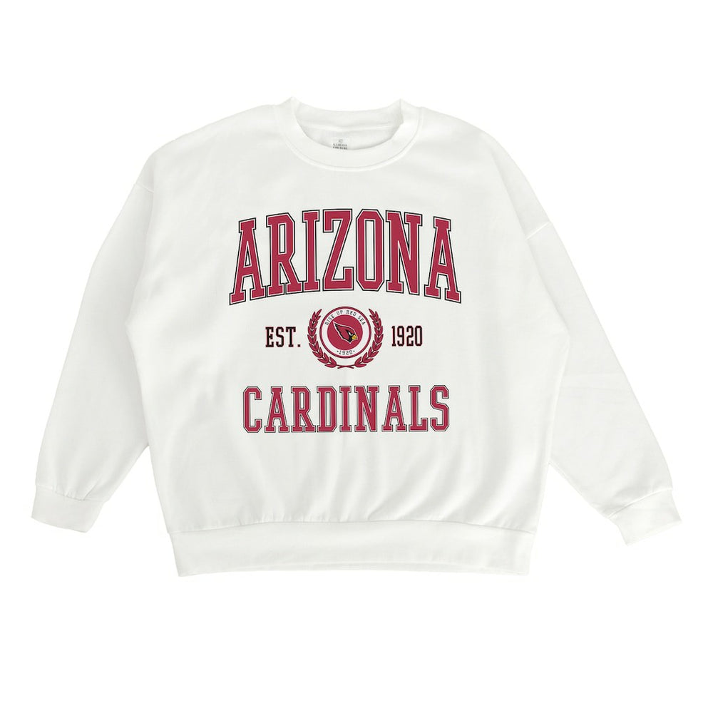 Arizona Cardinals Gameday Couture Women's Timeless Triumph Premium Fleece Pullover Sweatshirt White - NFL