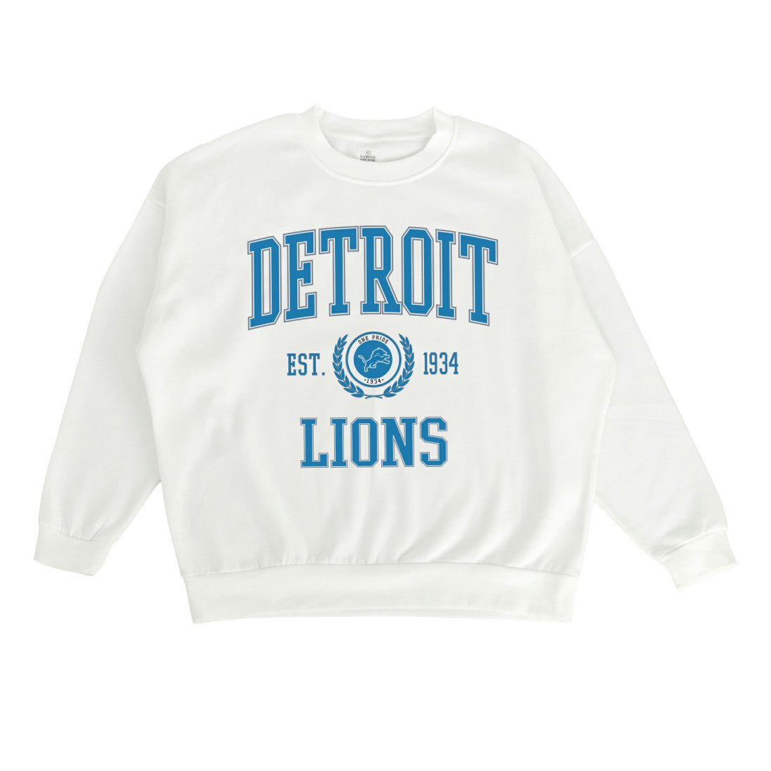 Detroit Lions Gameday Couture Women's Timeless Triumph Premium Fleece Pullover Sweatshirt White - NFL