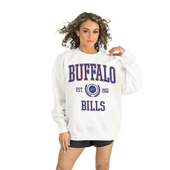 Buffalo Bills Gameday Couture Women's Timeless Triumph Premium Fleece Pullover Sweatshirt White - NFL
