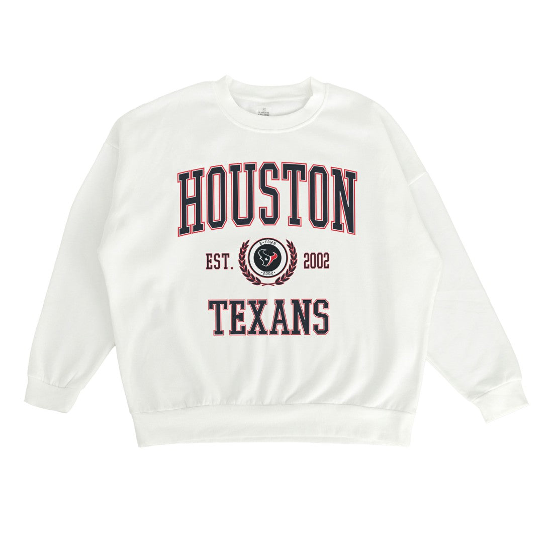 Houston Texans Gameday Couture Women's Timeless Triumph Premium Fleece Pullover Sweatshirt White - NFL