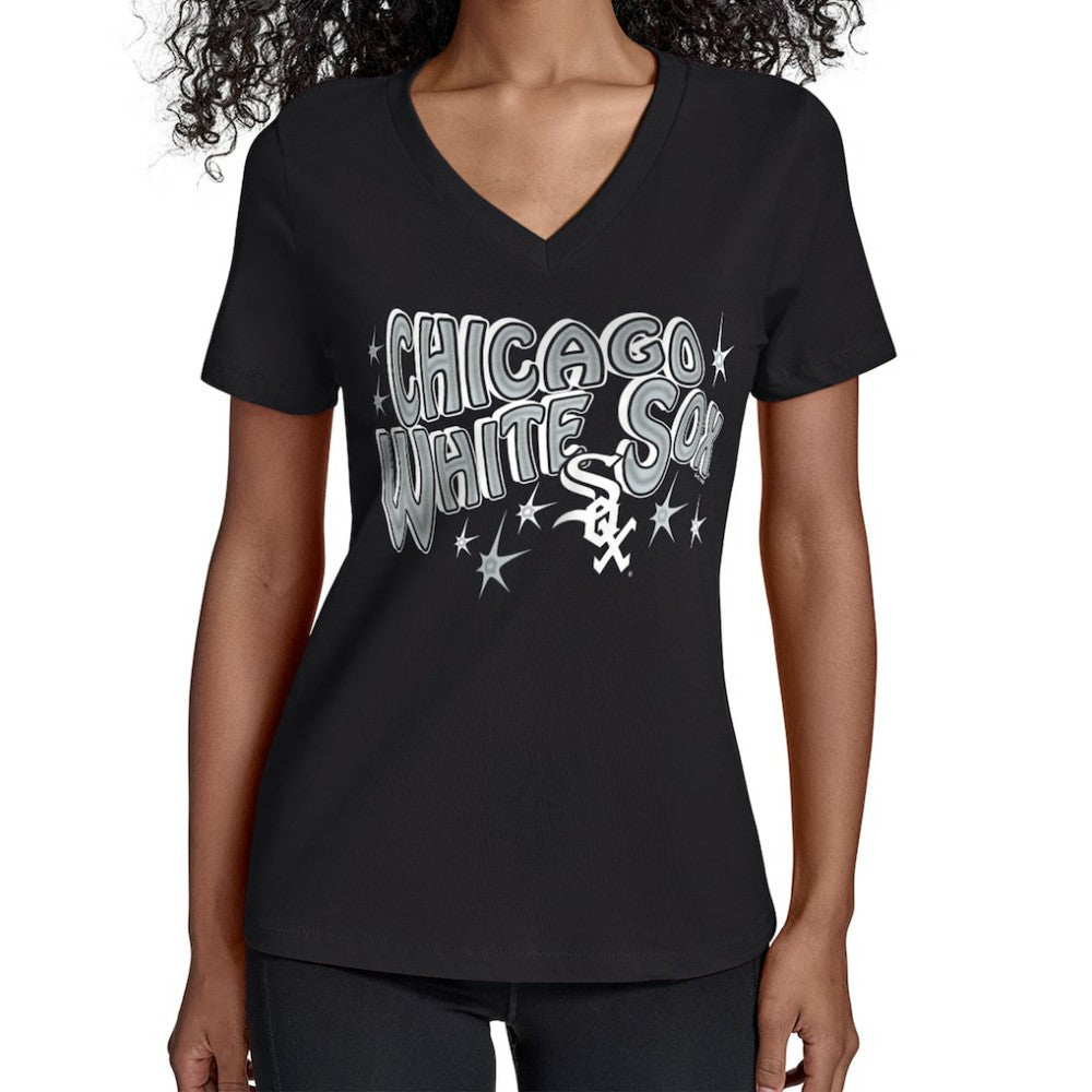 Chicago White Sox Starter Women's Fireworks V-Neck T-Shirt discount