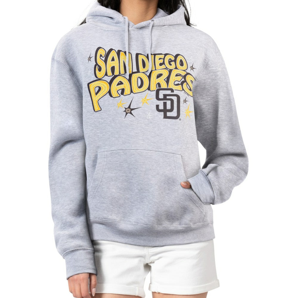 San Diego Padres Starter Women's Fireworks Fleece Tri-Blend Pullover Hoodie On Sale