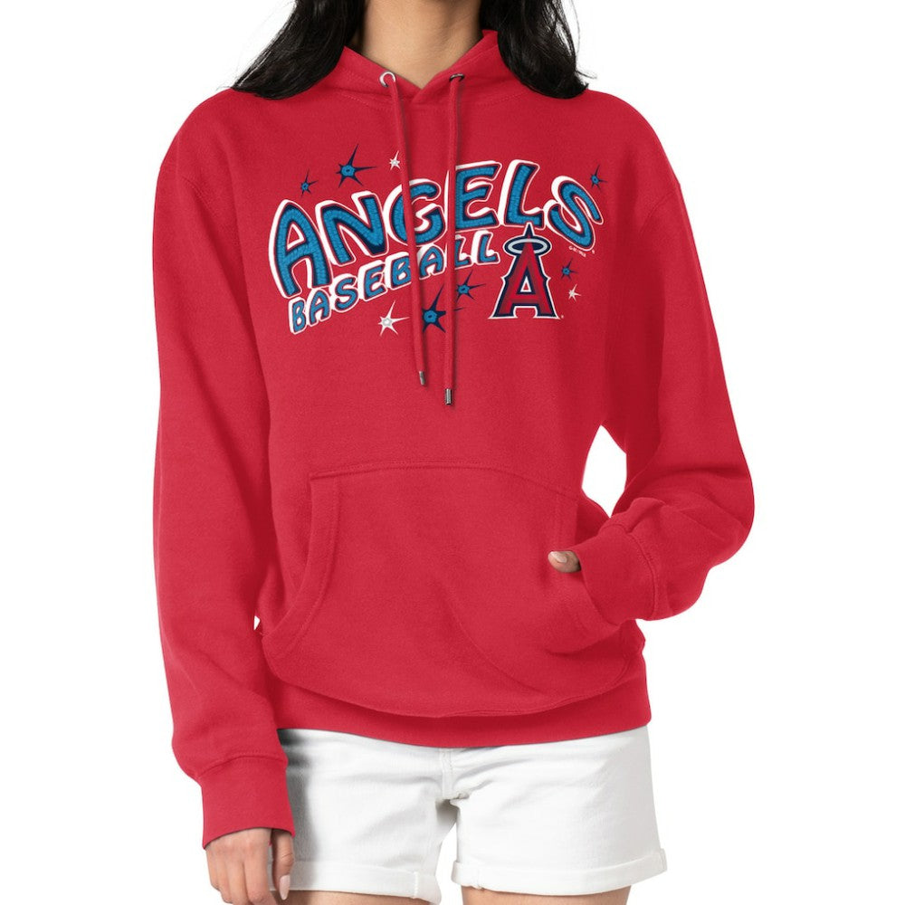 Los Angeles Angels Starter Women's Fireworks Fleece Tri-Blend Pullover Hoodie discount