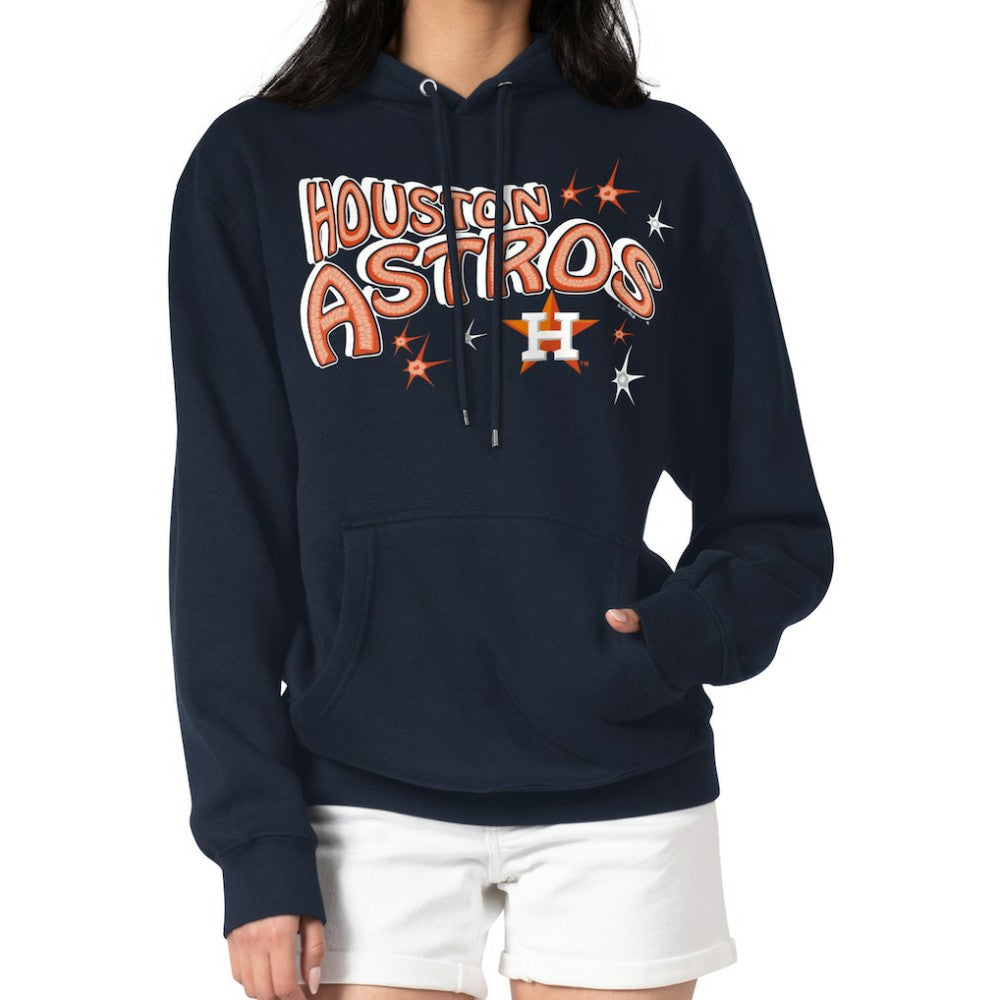 Houston Astros Starter Women's Fireworks Fleece Tri-Blend Pullover Hoodie discount