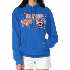 New York Mets Starter Women's Fireworks Fleece Tri-Blend Pullover Hoodie Near Me