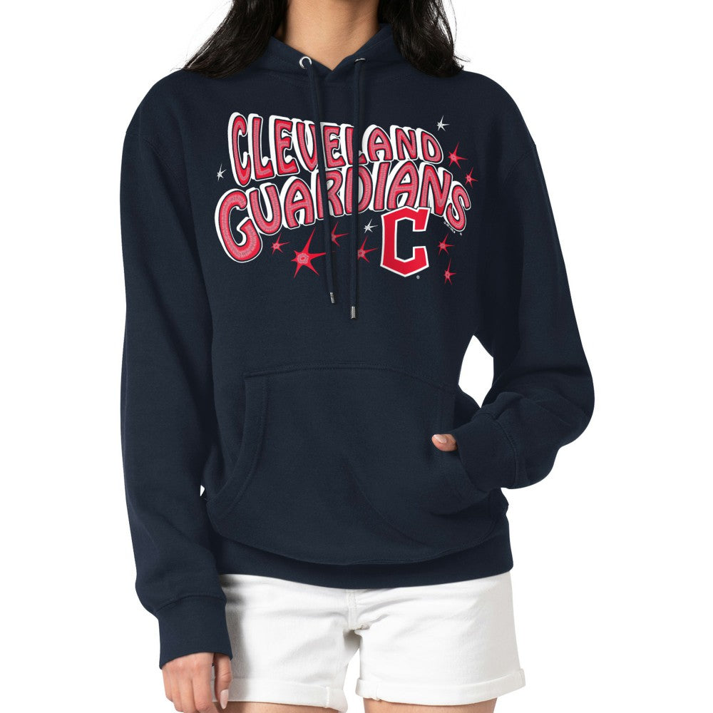 Cleveland Guardians Starter Women's Fireworks Fleece Tri-Blend Pullover Hoodie Near Me