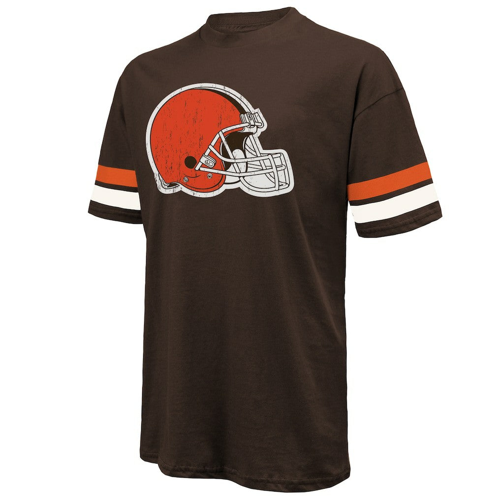 Shedeur Sanders Cleveland Browns Majestic Threads 2025 NFL Draft Oversized T-Shirt Brown - NFL