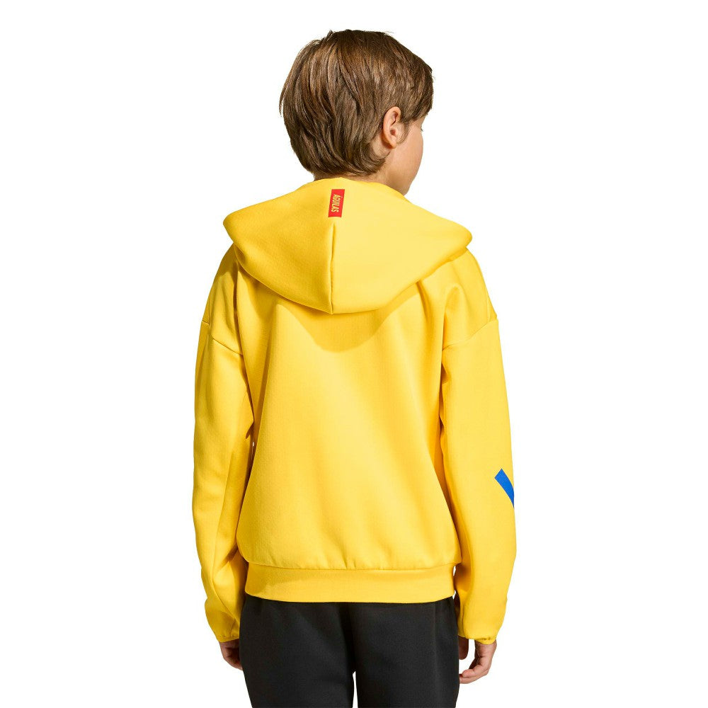 Adidas Club America Youth 2025/26 Club Anthem Full-Zip Hoodie Jacket - Yellow