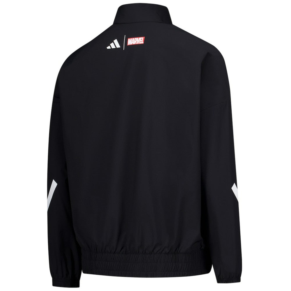 Adidas Real Madrid x Marvel Youth Anthem Full-Zip Jacket - Black