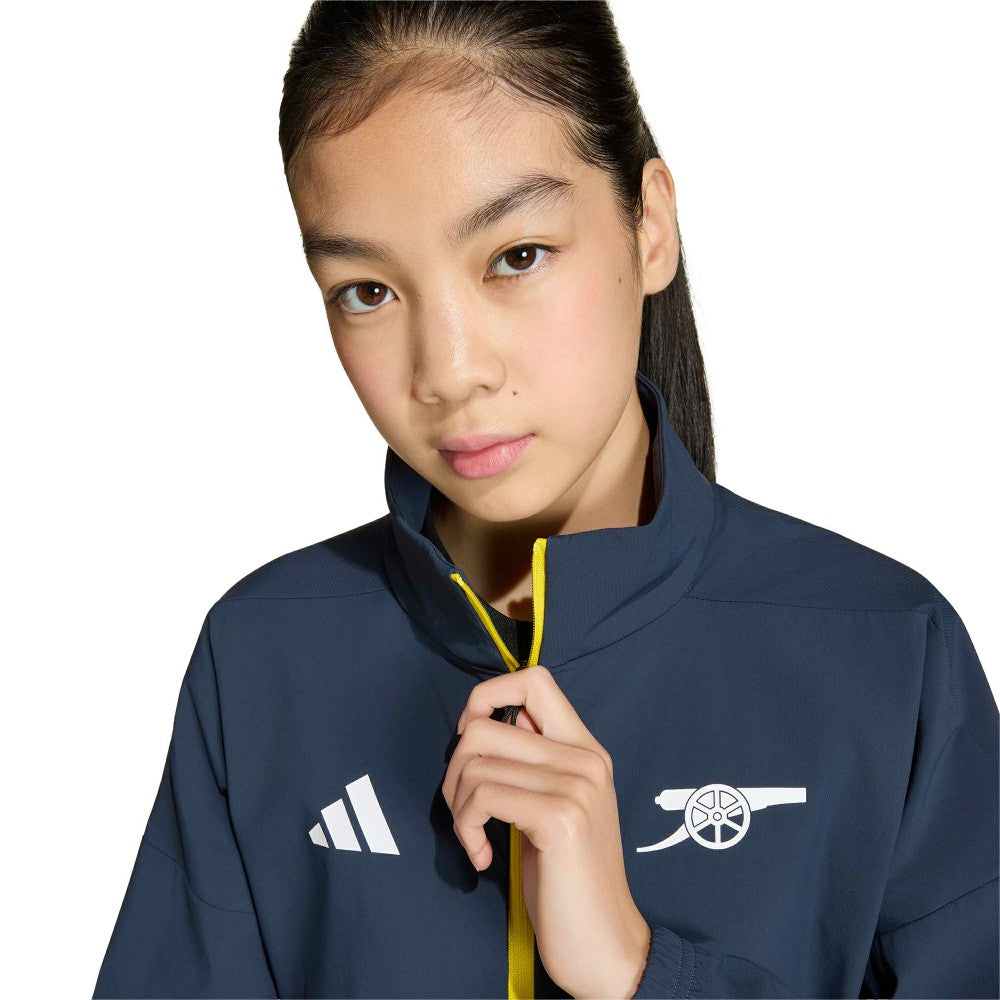 Adidas Arsenal Youth 2025/26 Club Anthem Full-Zip Jacket - Navy
