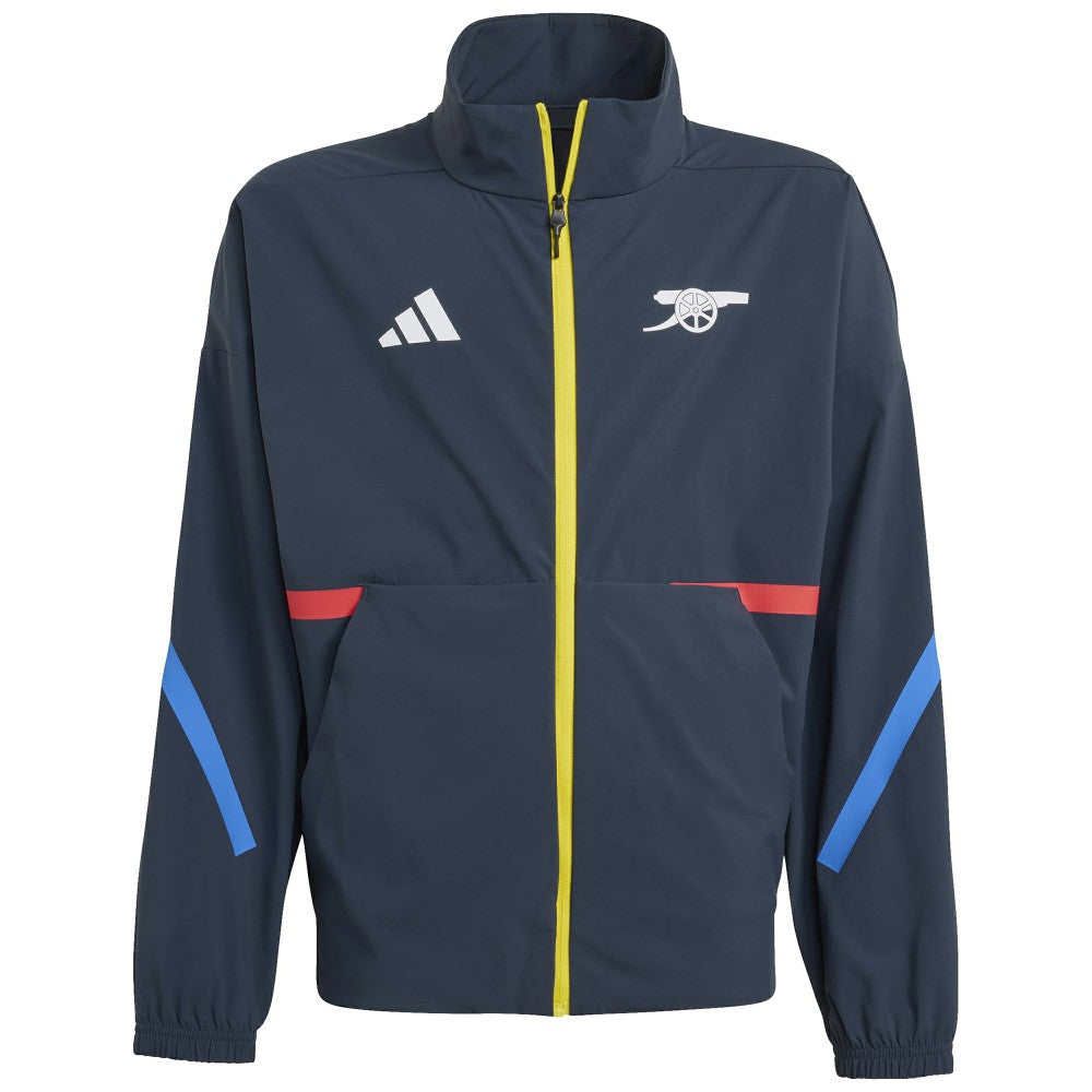 Adidas Arsenal Youth 2025/26 Club Anthem Full-Zip Jacket - Navy