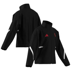 Adidas Manchester United Youth 2025/26 Club Anthem Full-Zip Jacket - Black