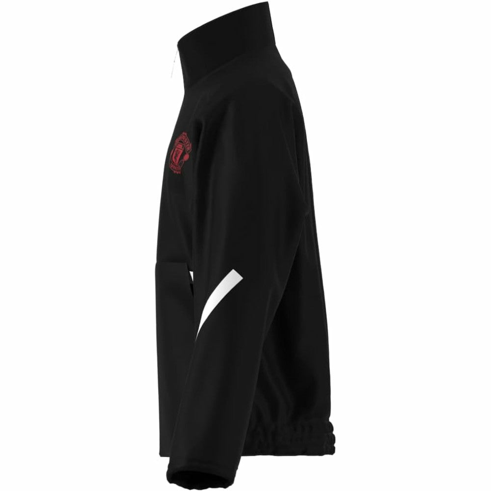 Adidas Manchester United Youth 2025/26 Club Anthem Full-Zip Jacket - Black
