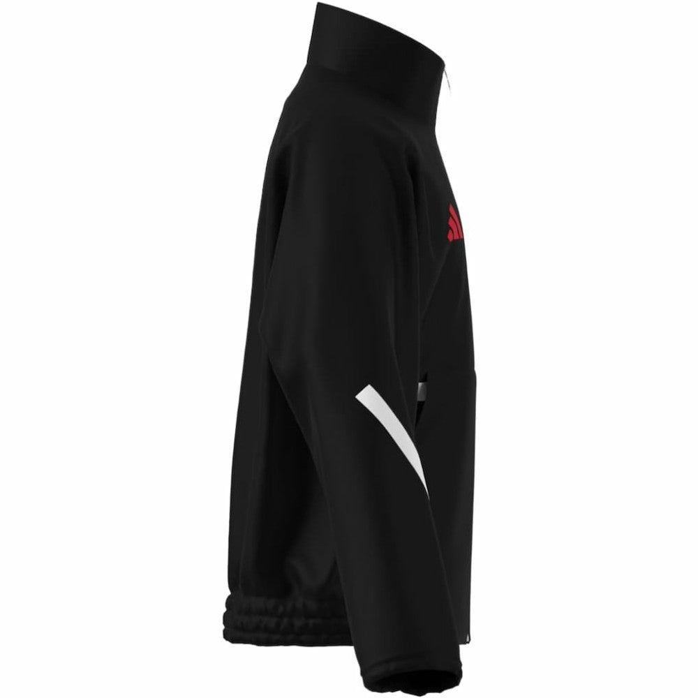 Adidas Manchester United Youth 2025/26 Club Anthem Full-Zip Jacket - Black