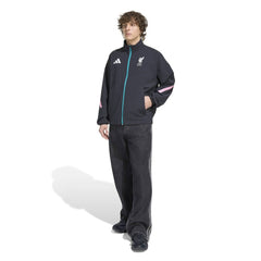 Adidas Liverpool 2025/26 Club Anthem Full-Zip Jacket - Black