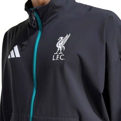 Adidas Liverpool 2025/26 Club Anthem Full-Zip Jacket - Black