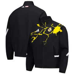 Adidas Real Madrid x Marvel Anthem Full-Zip Jacket - Black