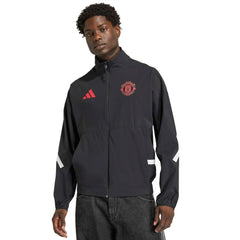 Adidas Manchester United 2025/26 Club Anthem Full-Zip Jacket - Black