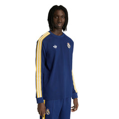 Adidas Real Madrid Originals Culturewear Originals Long Sleeve T-Shirts - Navy