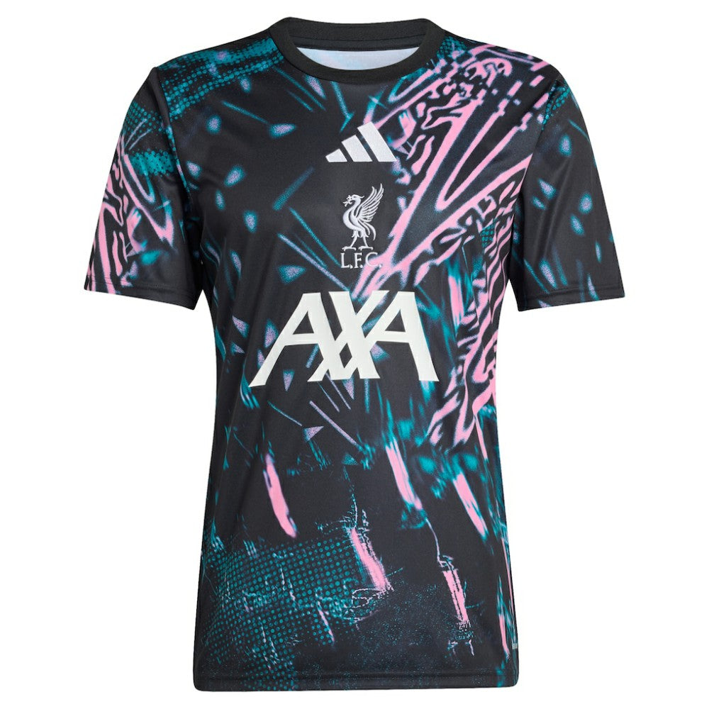 Adidas Liverpool 2025/26 Pre-Match Training Jerseys - Black