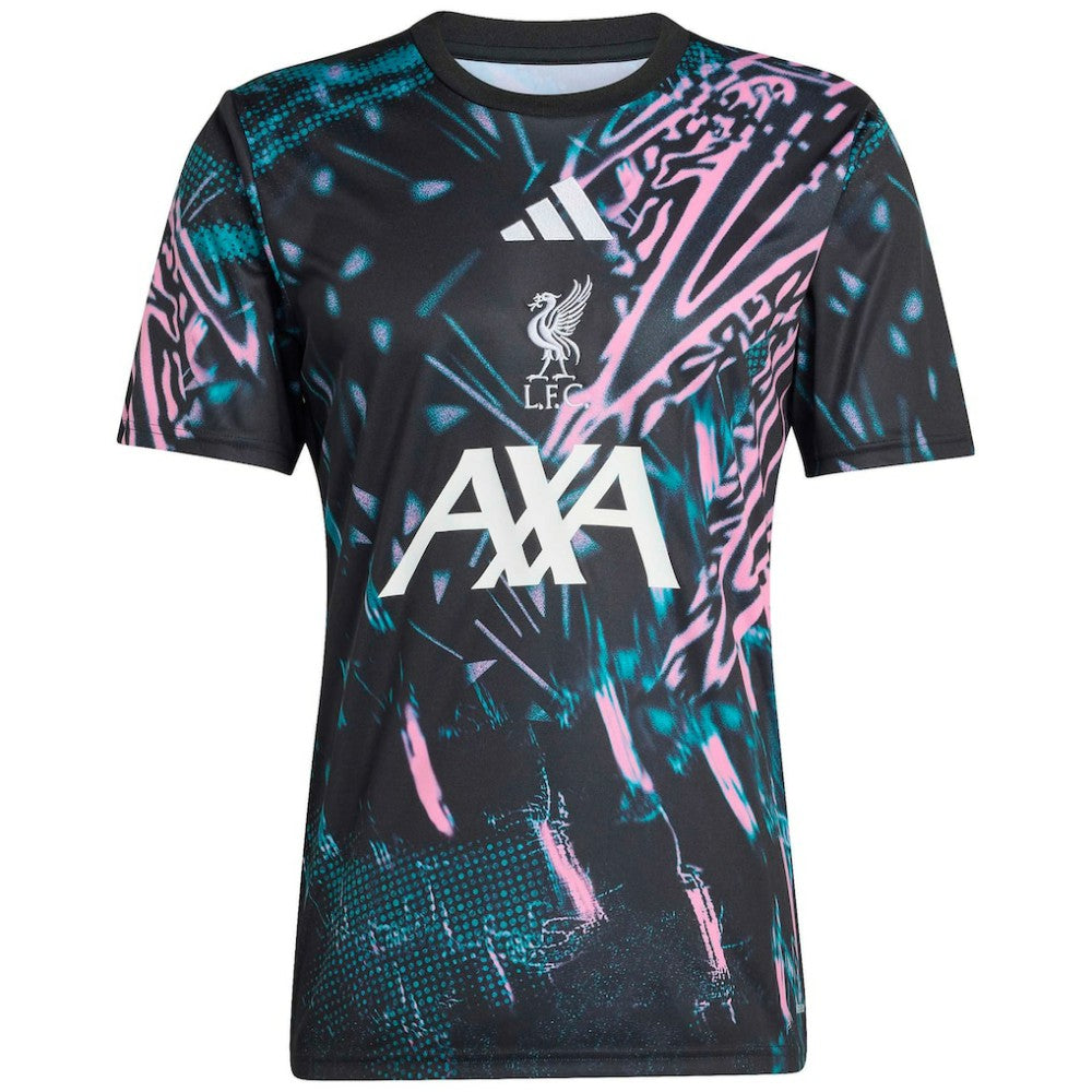 Adidas Liverpool 2025/26 Pre-Match Training Jerseys - Black