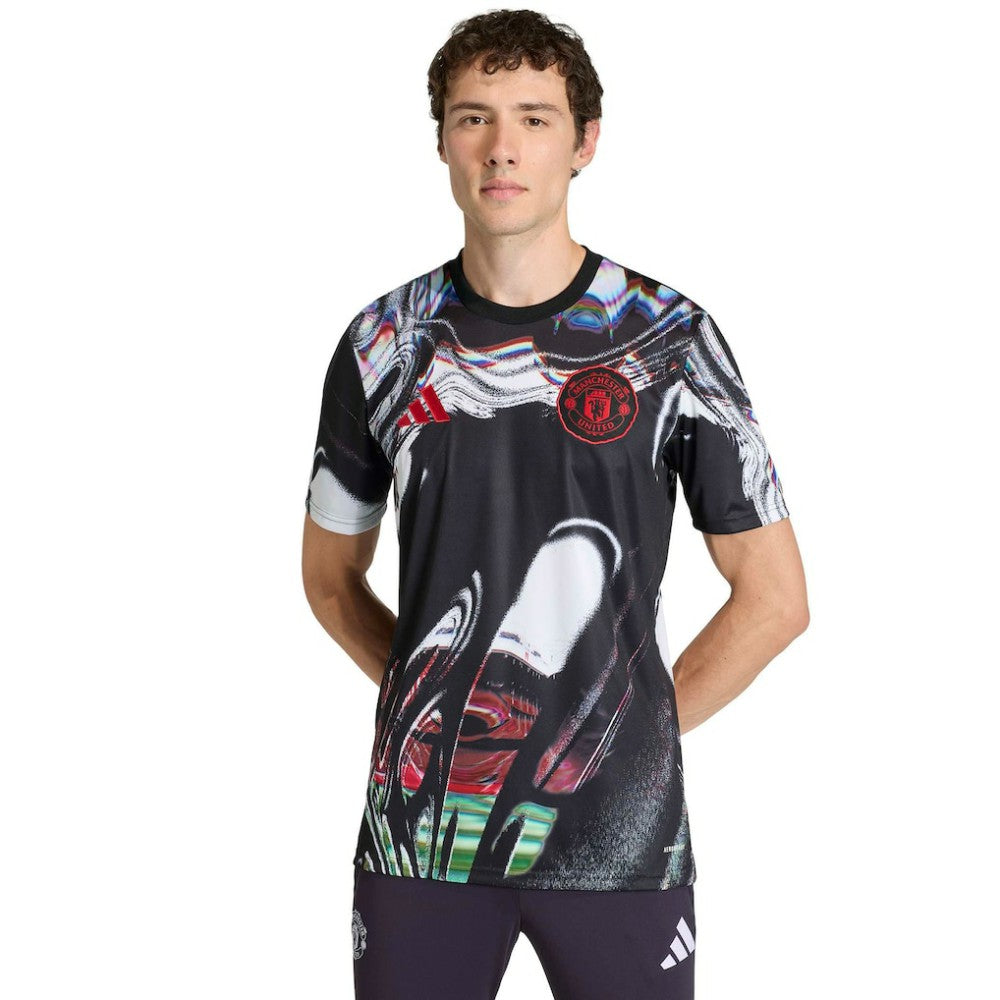 Adidas Manchester United 2025/26 Pre-Match Training Jerseys - Black