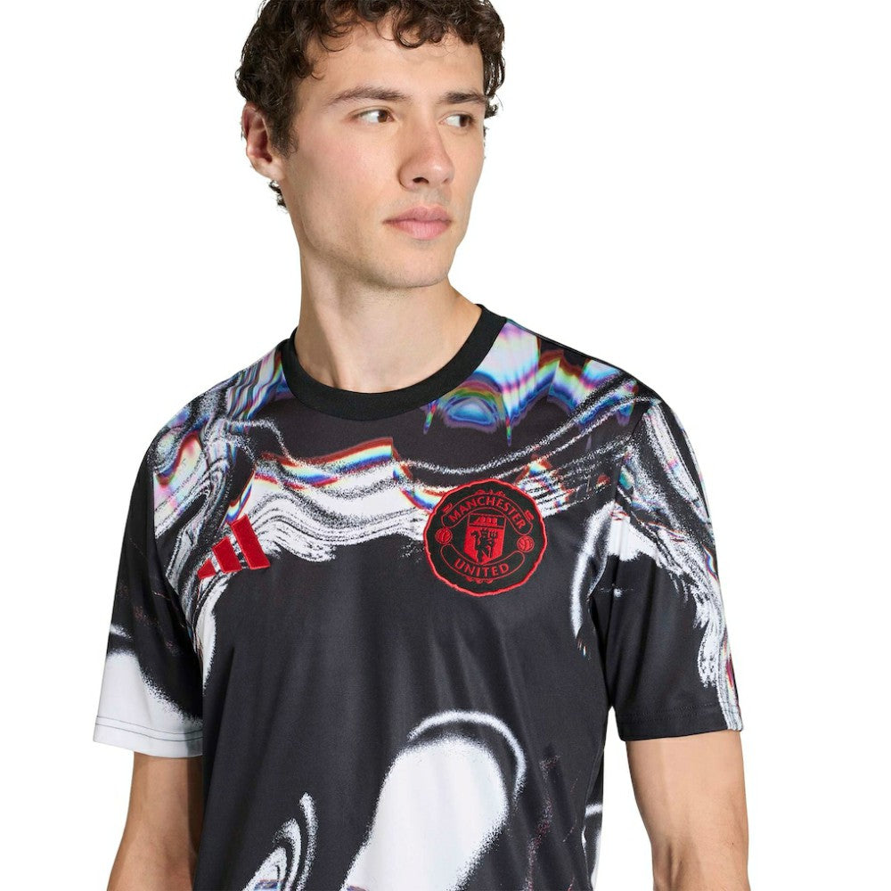 Adidas Manchester United 2025/26 Pre-Match Training Jerseys - Black