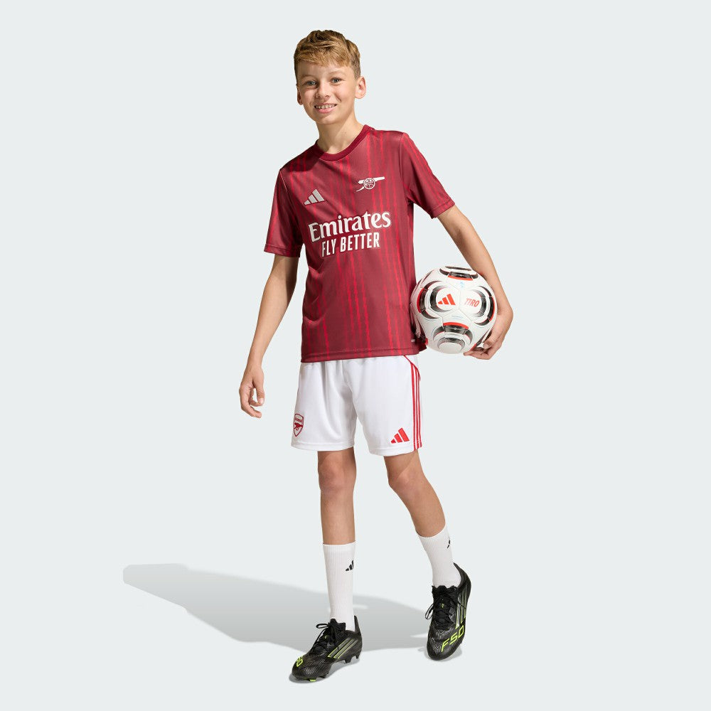 Adidas Arsenal Youth 2025/26 Pre-Match Training Jerseys - Red