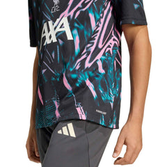 Adidas Liverpool Youth 2025/26 Pre-Match Training Jerseys - Black