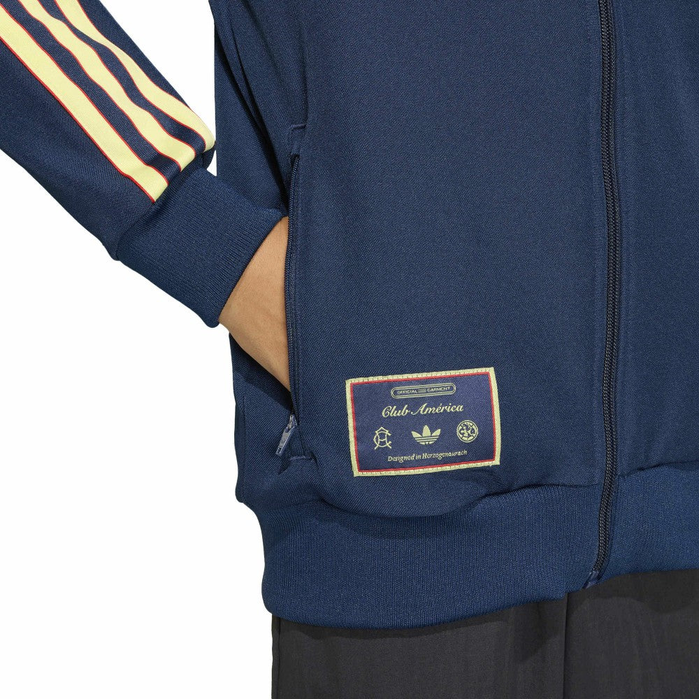 Adidas Club America Youth Terrace Icons Full-Zip Track Top - Navy