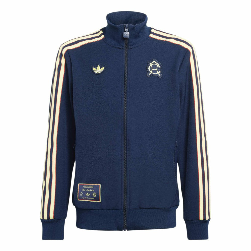 Adidas Club America Youth Terrace Icons Full-Zip Track Top - Navy