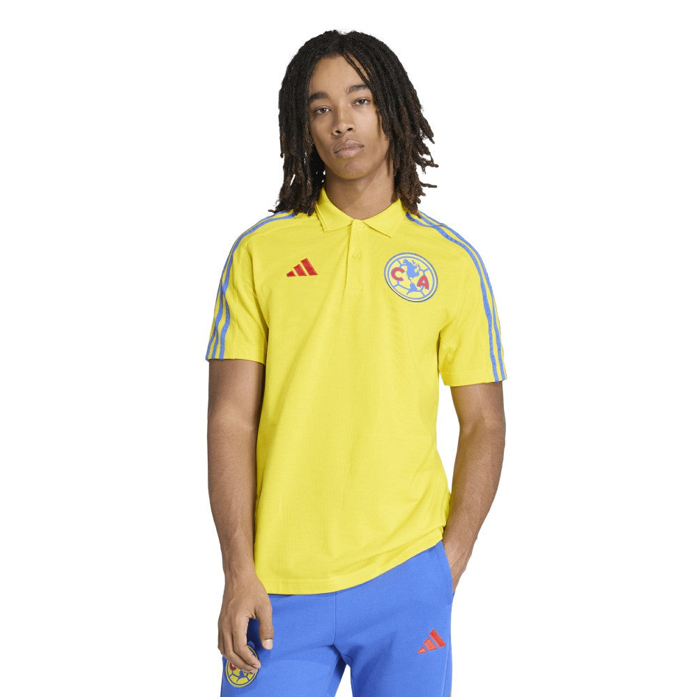 Adidas Club America 2025/26 DNA Alphaskin Polo - Yellow