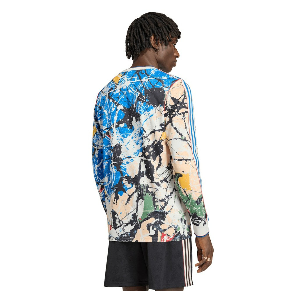 Adidas Manchester United X Stone Roses Long Sleeve Replica Jerseys - Blue