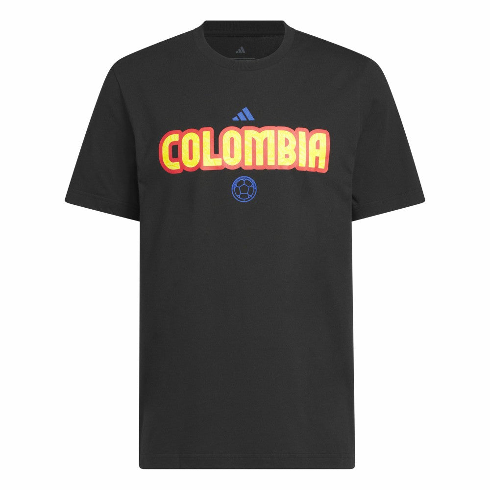 Adidas Colombia National Team Jerseys Hook T-Shirts - Black