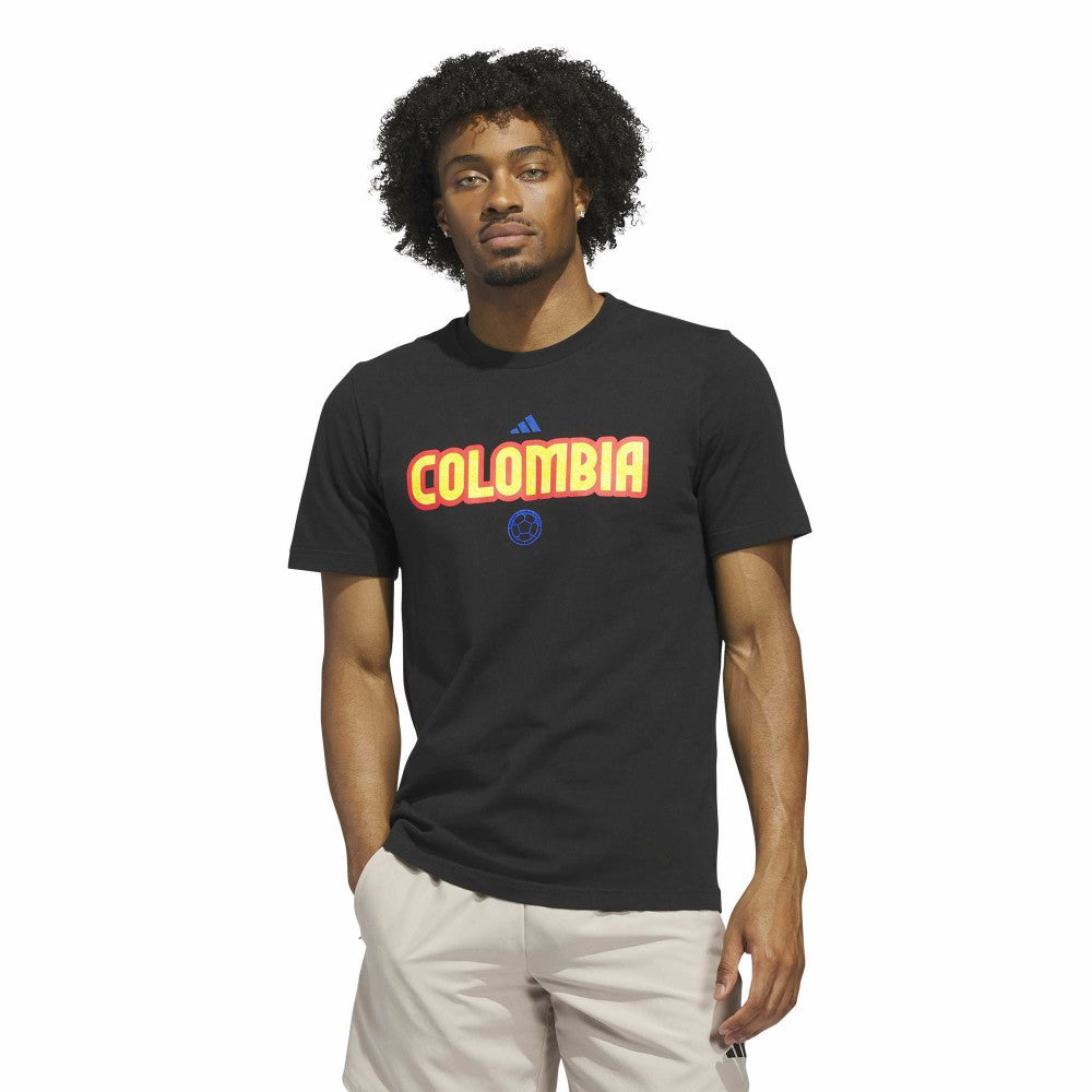 Adidas Colombia National Team Jerseys Hook T-Shirts - Black