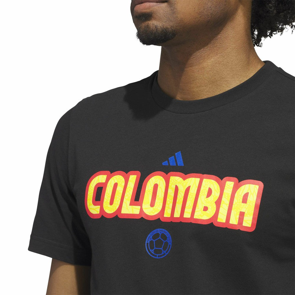 Adidas Colombia National Team Jerseys Hook T-Shirts - Black