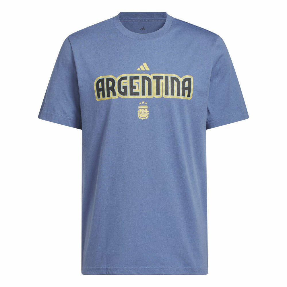 Adidas Argentina National Team Jerseys Hook T-Shirts - Blue