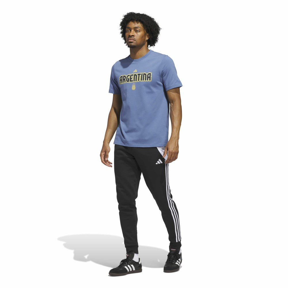 Adidas Argentina National Team Jerseys Hook T-Shirts - Blue
