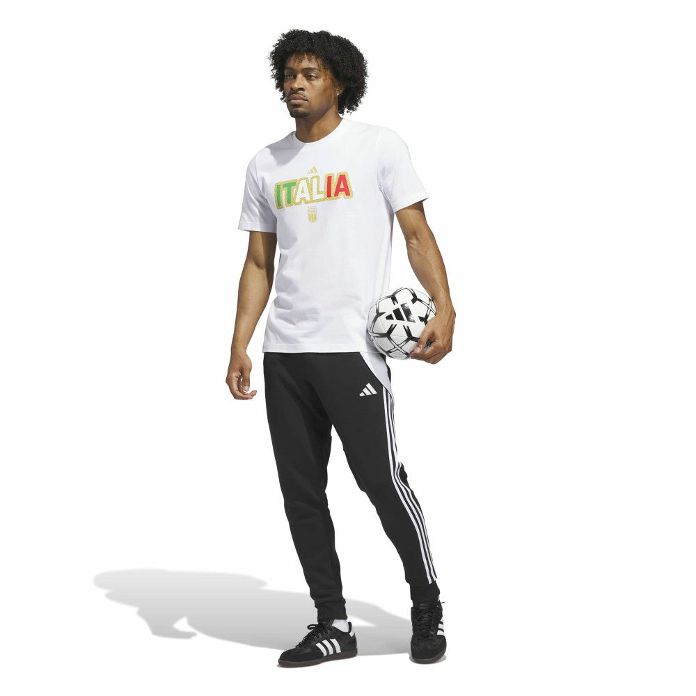 Adidas Italy National Team Jerseys Hook T-Shirts - White