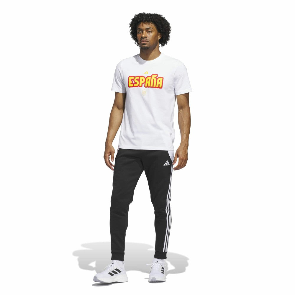 Adidas Spain National Team Jerseys Hook T-Shirts - White