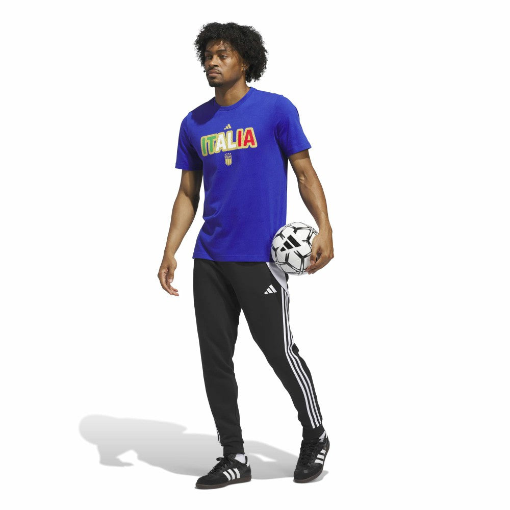 Adidas Italy National Team Jerseys Hook T-Shirts - Blue