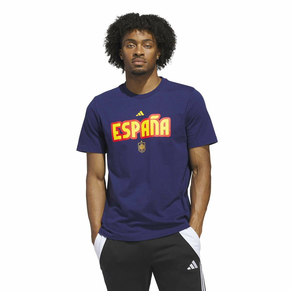 Adidas Spain National Team Jerseys Hook T-Shirts - Navy