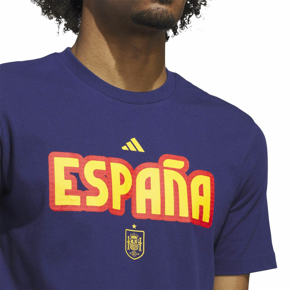 Adidas Spain National Team Jerseys Hook T-Shirts - Navy