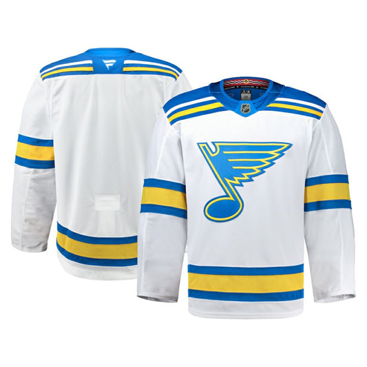 St. Louis Blues Fanatics Away Authentic Pro Jersey - White | NHL Jerseys