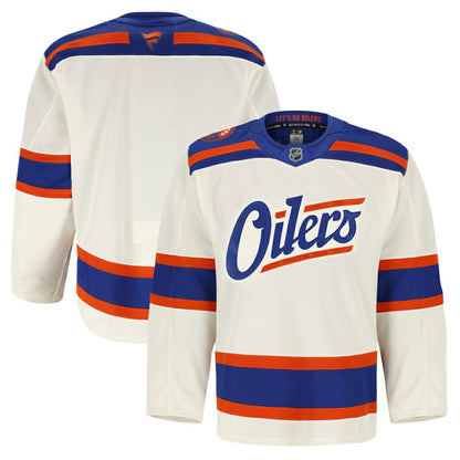 Edmonton Oilers Fanatics Alternate Authentic Pro Jersey - Light Beige | NHL Jerseys