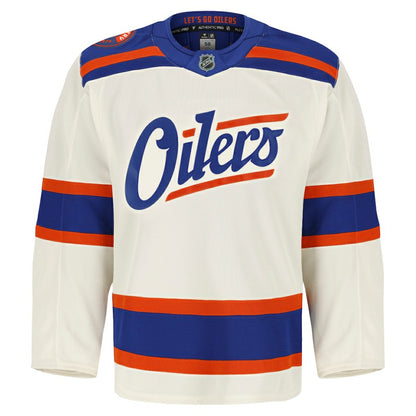 Edmonton Oilers Fanatics Alternate Authentic Pro Jersey - Light Beige | NHL Jerseys