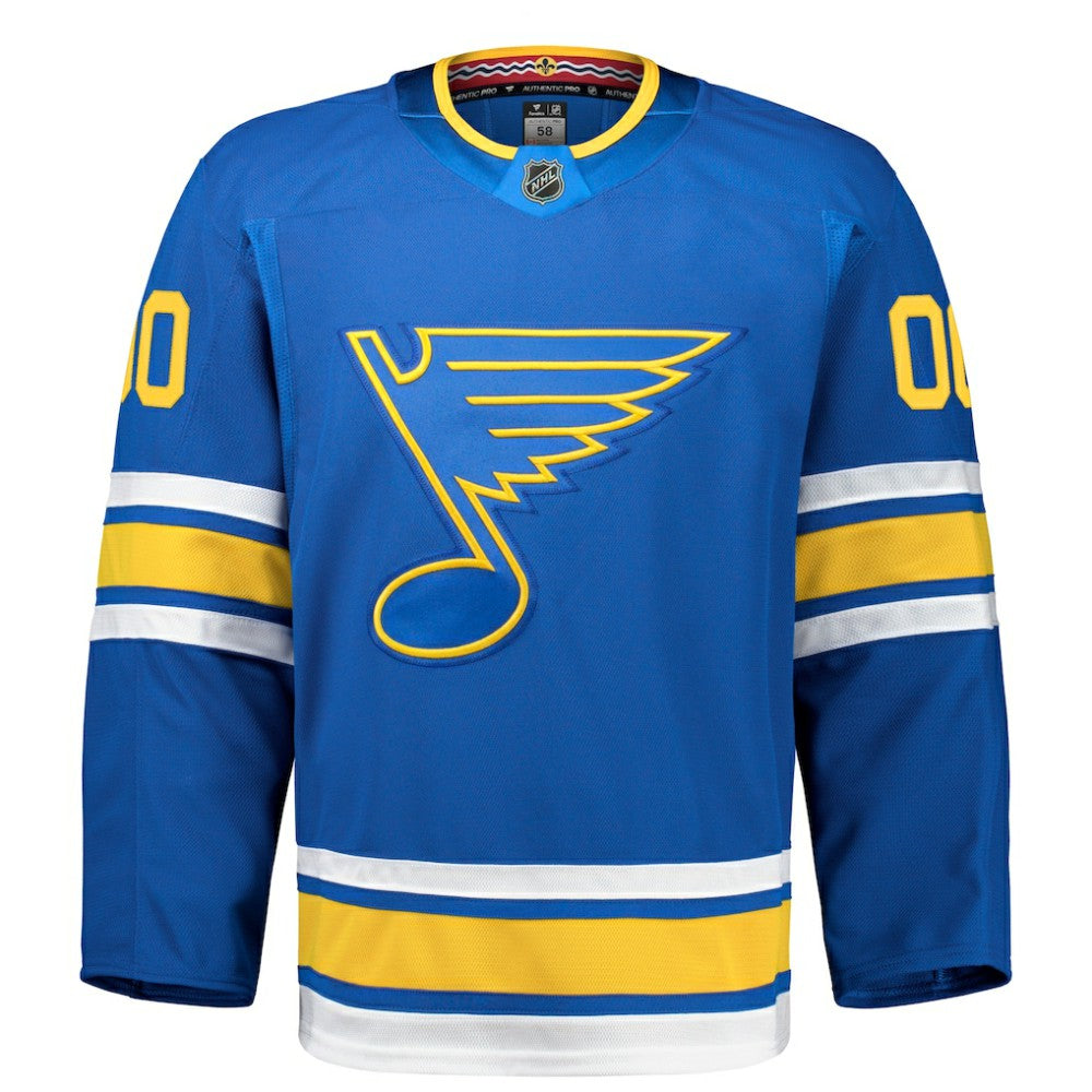 St. Louis Blues Fanatics Home Authentic Pro Custom Jersey - Blue | NHL Jerseys