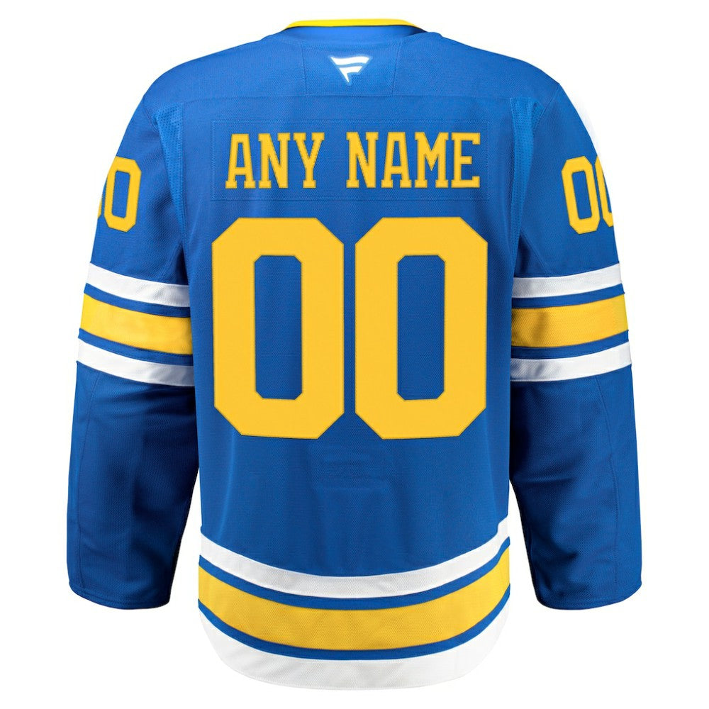 St. Louis Blues Fanatics Home Authentic Pro Custom Jersey - Blue | NHL Jerseys