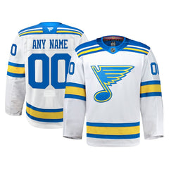 St. Louis Blues - Fanatics Away Authentic Pro Custom Jersey White