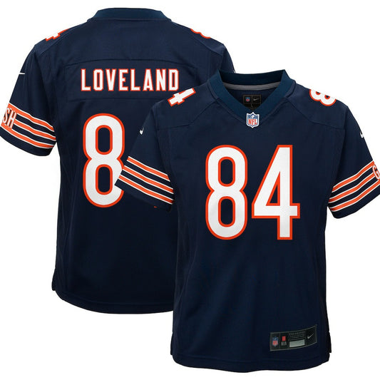 Colston Loveland Chicago Bears Youth Game Jersey - Navy | NFL Jerseys
